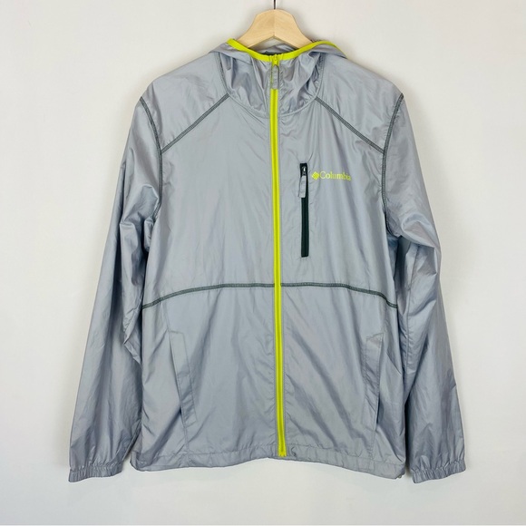 Columbia Other - Columbia Packable Reflective Waterproof Gray Windbreaker Jacket